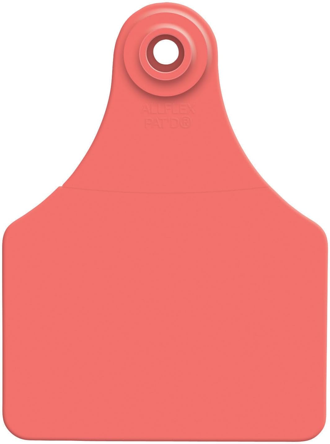 Allflex USA LG GLBL Tag Red Blank 25s front view livestock ear tags