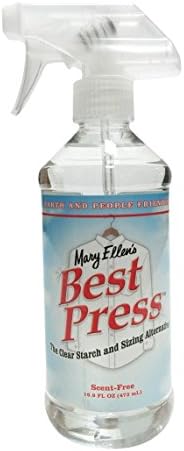 Two bottles of Mary Ellen clear starch alternative 16.9 fluid ounces for quilting and laundry
