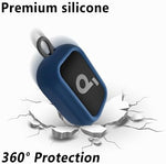 Geiomoo scratch proof portable speaker cover back view displaying port accessibility