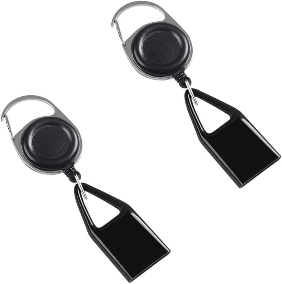 Juroicessry retractable lighter clip front view attached to pant loop