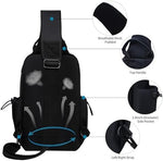 Zmeiikj chest bag main compartment tablet sleeve and organization