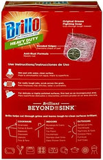 Brillo red scent soap pads for cleaning pots and pans anti rust formula