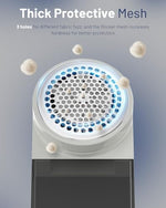 Beautural fabric shaver showing three adjustable speed settings