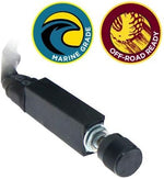 Stinger marine class D audio amplifier displaying conformal coated circuit board protection features.