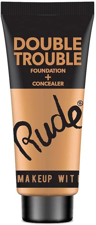 Rude Double Trouble Foundation And Concealer packaging back view