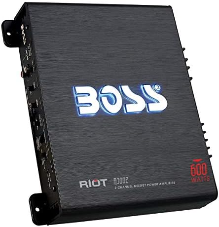BOSS Audio Riot series Class AB car stereo amplifier with remote subwoofer control knob