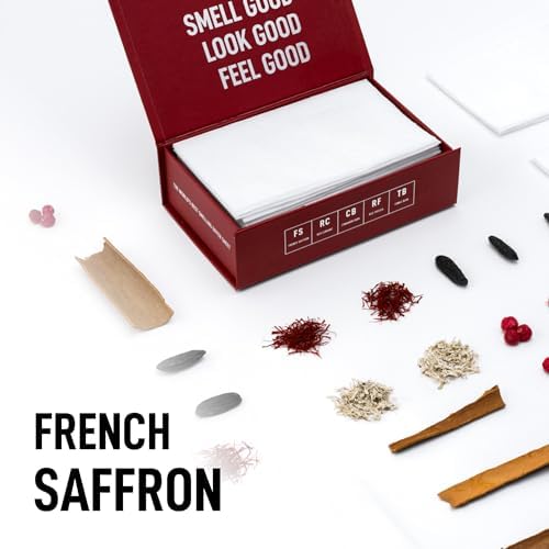 Eco friendly packaging details on the side of a Laundry Sauce French Saffron sheet box