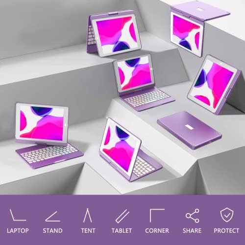 MMK multi angle tablet stand keyboard case packaged as genuine USA import