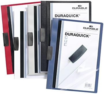 DURABLE Hunke & Jochheim Clamp Binder DURAQUICK®, Soft/Hard Film, 20 Sheets, Transparent/White - Image 4
