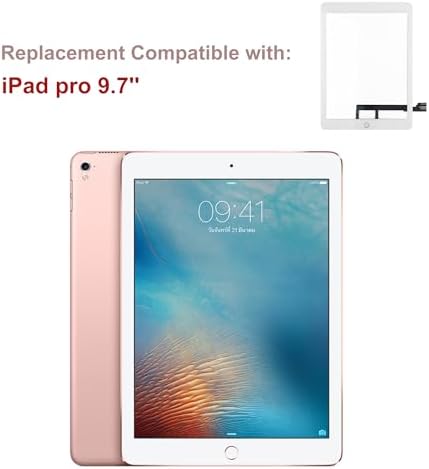Swark white outer glass replacement for iPad Pro 9.7 with repair tools kit