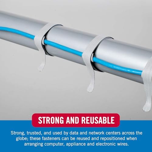 Adjustable self gripping tech organization straps replacing traditional single use plastic zip ties.