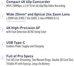 Panasonic X1600 4K Camcorder for Directors, Wide Angle Telephoto Lens with 24x Zoom, Hybrid O.I.S., 4K High-Precision AF with Face Detection, Heat Dispersing Design, Wireless Controls - HC-X1600 - Image 4
