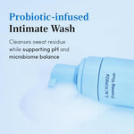 Lactomedi intimate wash bottle showing foam pump dispenser