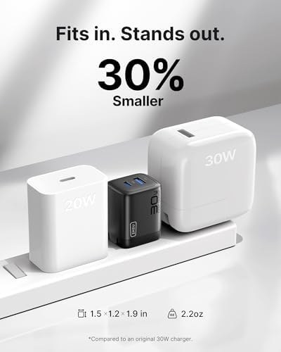 Authentic USA imported INIU dual port charger retail packaging bundle contents