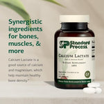 Standard Process Calcium Lactate bone and immune health supplement packaging