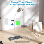 HALIHALL fast charger kit showing complete box contents including block and two cords