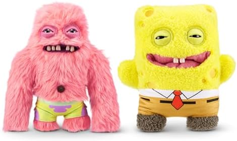Fuggler x ZURU Patrick Star funny ugly monster plush side profile texture view