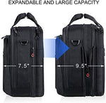 KROSER shoulder messenger bag showing the zippered RFID blocking security pockets