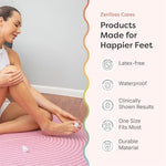 Washable gel toe straighteners for hallux valgus support.