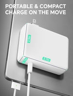 Casacraft power adapter showing multiple voltage output specifications printed on the bottom surface.