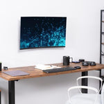 Professional home office setup featuring Vivo monitor wall mount