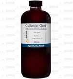 Sirius Metals True Colloidal Gold pure nanoparticle suspension bottle label closeup