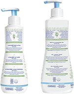 Mustela Gentle Cleansing Gel and Hydra Bebe Body Lotion bottle arrangement