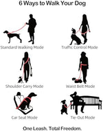 EVERKING hands free running leash aluminum alloy clip and swivel hook