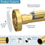 Bonpally adjustable tension rod for bathroom decor
