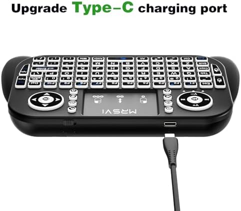 Mini universal wireless trackpad keyboard for home theatre entertainment