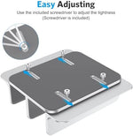 Space saving dual notebook stand for office desk organization