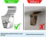 Side angle view of durable metal siding clip showcasing the secure screw mechanism attachment