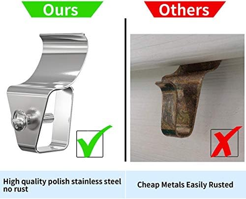 Side angle view of durable metal siding clip showcasing the secure screw mechanism attachment