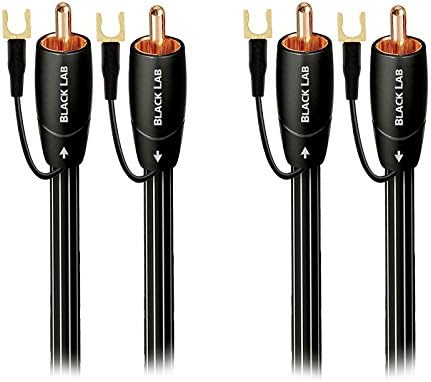 AudioQuest Black Lab subwoofer cable gold-plated RCA connector detail