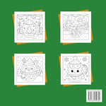 Back cover and paperback binding details of the Chris Martin coloring book