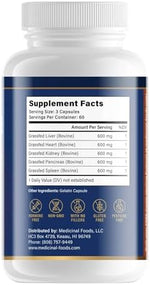 Medicinal Foods Dentite Nourish ancestral superfood beef organ complex label
