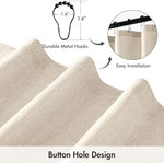 ANRODUO heavy duty waterproof shower curtain cream showing water droplets beading