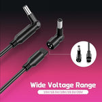 Fifteen interchangeable connector tips for GreBed universal computer adapter