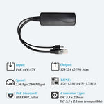 REVODATA high speed network splitter showing clear product dimensions and safety certifications print.