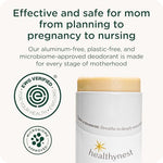 HealthyBaby aluminum free natural deodorant for sensitive skin.