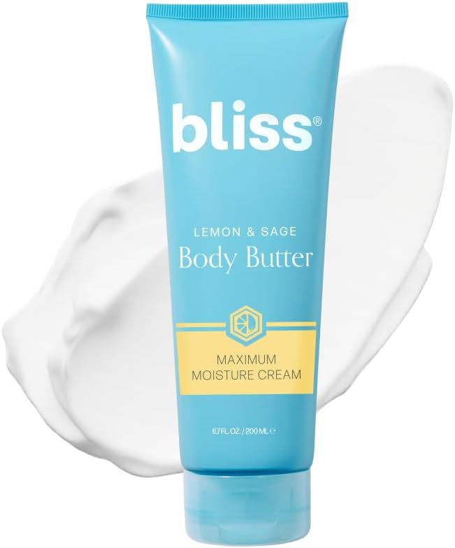 Bliss Lemon and Sage Body Butter 6.7 fluid ounce tube front view