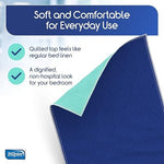 Inspire reusable waterproof bed wetting pad being prepared for a standard machine wash cycle.
