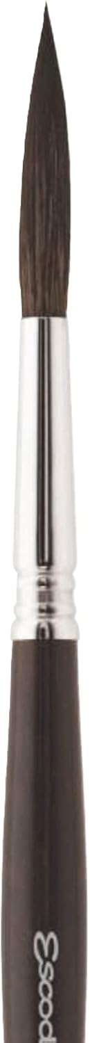 Escoda watercolor brush synthetic squirrel bristle close up
