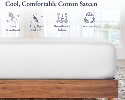 Fitted sheet head and foot side indicator label detail