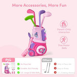Pjg plastic kids golf clubs and accessories set