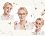Person wearing large oversized Play Bling round cosplay glasses.