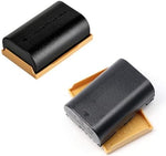 Yellow plastic battery cap replacement accessory showing secure snap closure mechanism