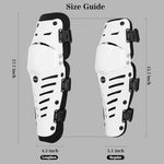 WEWAYSTEP bike safety gear demonstrating the dual pivot hinges for flexible leg movement