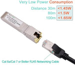 Close up of Wiitek SFP+ copper module metallic casing