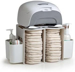 Side profile of Prince Lionheart Grey Wipes Warmer
